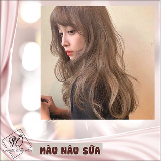 Thuốc nhuộm tóc màu nâu sữa phù hợp mọi tone da - Tặng kèm oxy trợ nhuộm và găng tay