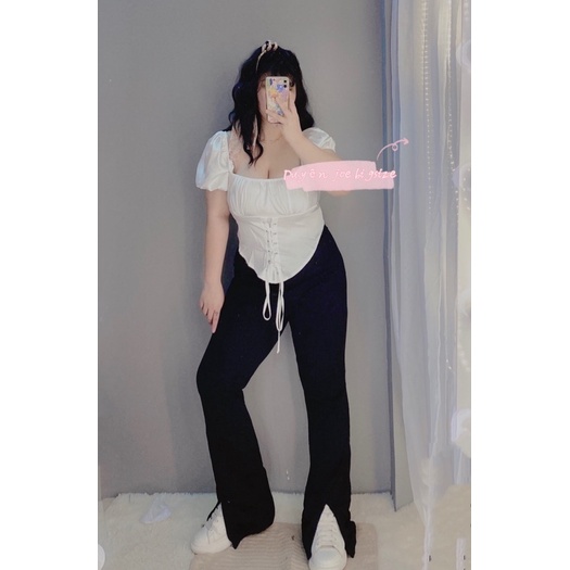 Quần xẻ gấu bigsize