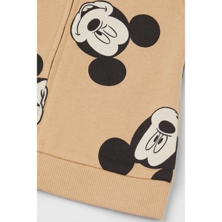 Áo khoác nỉ mickey nâu HM Auth