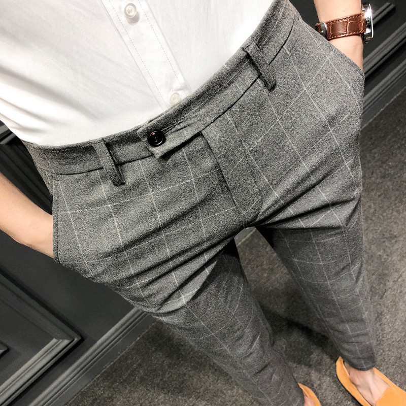 Quần âu nam kẻ caro cá tính Q1906 | BigBuy360 - bigbuy360.vn