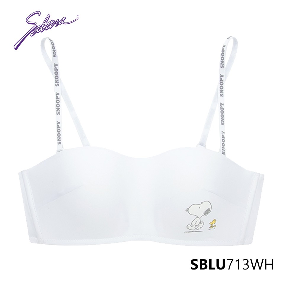 Combo Áo Lót Mút Mỏng Không Gọng Cup Ngang Và Quần Đồng Bộ Màu Trắng Snoopy Collection By Sabina SBLU713WH+SULU713WH | BigBuy360 - bigbuy360.vn