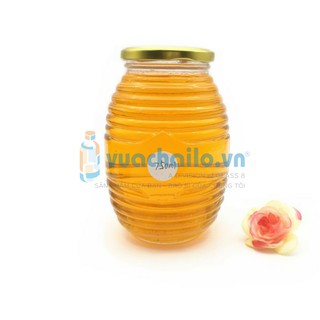 Bộ 10c hũ thủy tinh dáng ong 750ml