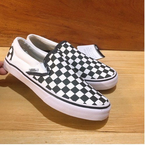 Giầy vans caro trắng đen 1:1 ( full box + free ship )