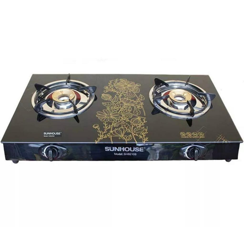 Bếp ga đôi dương mặt kính SUNHOUSE SHB2022-SG / SHB2106 - Chính hãng BH 12 tháng