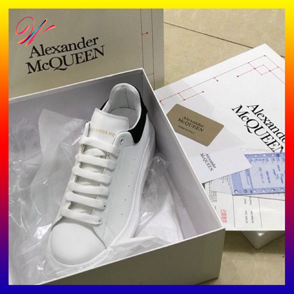 [Mã FAGREEN245 giảm tới 30K đơn 99K] MCquen trắng gót nhung đế cao mới | BigBuy360 - bigbuy360.vn