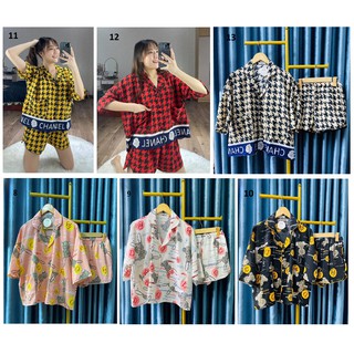 [MUA 1 TẶNG 1] [60-80kg] Đồ Bộ Lụa Mai Ngô - Lua 100D - Quần Đùi Tay Cánh Dơi