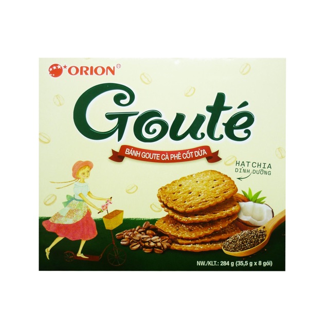 Bánh Goute Cafe Cốt Dừa 284g