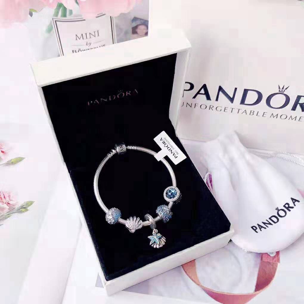 PANDORA Bộ Vòng Tay Trang Sức BSTZ089 Charm A3 AS68 CI686 # HG3YT566R5 Thời Trang