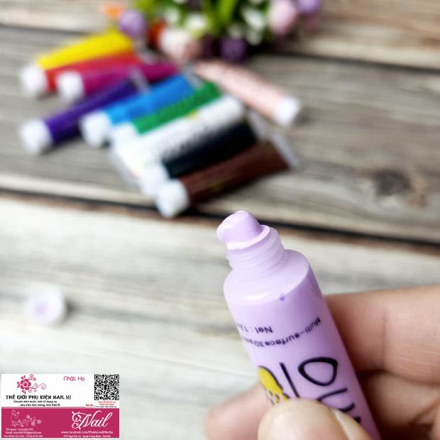 Bộ Bột Vẽ Móng Oumaxi 12 màu (12ml/tuýp)