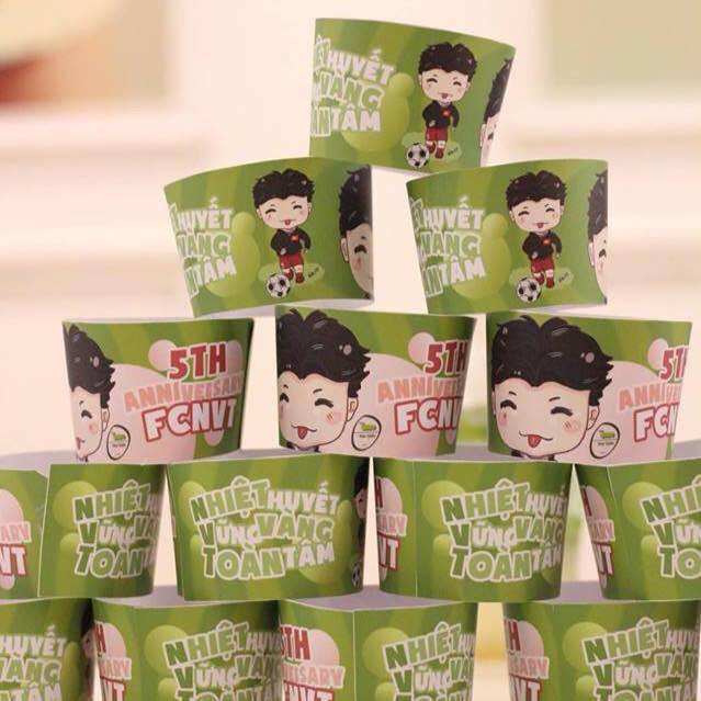 30 cup holder nhỏ tự cắt in theo yêu cầu (Tự cắt), Cán màng hoặc không cán màng, free dàn file cupholder