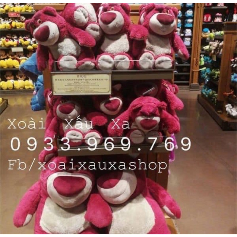 GẤU BÔNG GẤU DÂU LOTSO THƠM DÂU HÀNG STORE DISNEY