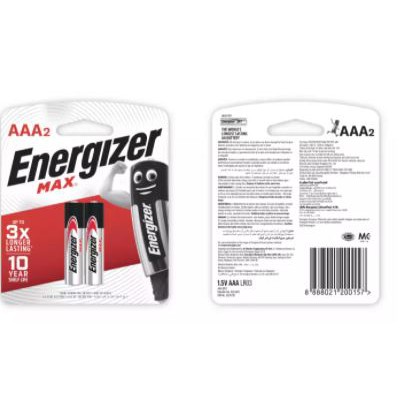 Pin Đũa AAA Energizer Max 1.5V (Nhập khẩu Singapore)[Chính Hãng 100%]