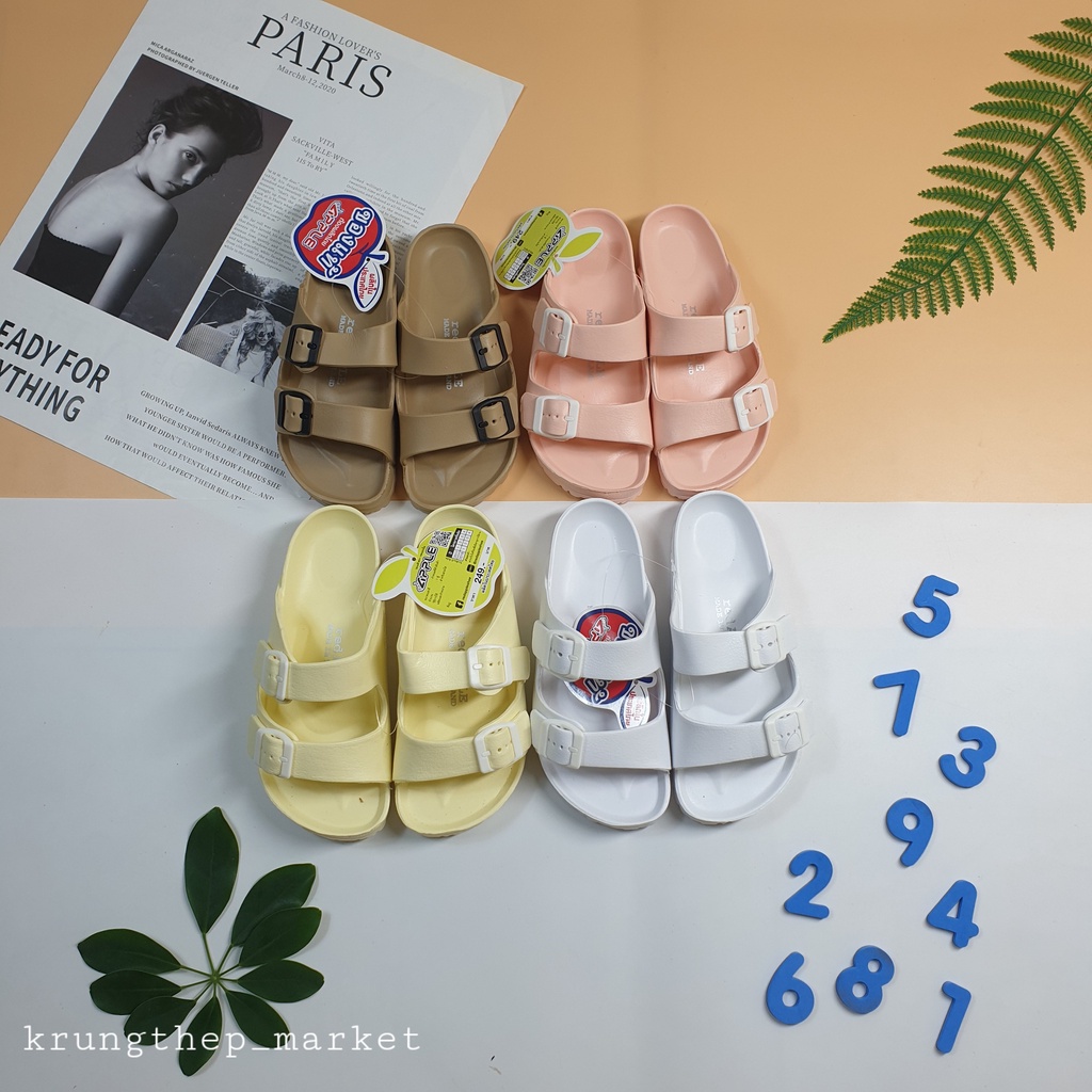 DÉP RED APPLE BG2562 ĐÚC NGUYÊN KHỐI , HAI QUAI SIÊU XINH