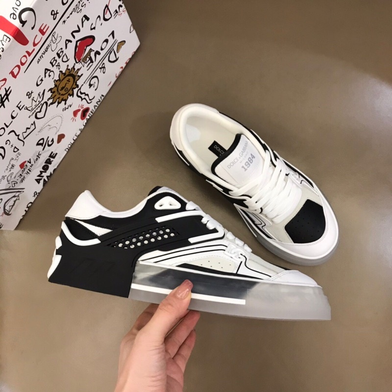 Giày thể thao nam cao cấp có 2 màu thương hiệu Dolce&Gabbana mẫu mới đế ngoài cao su trong trẻ trung