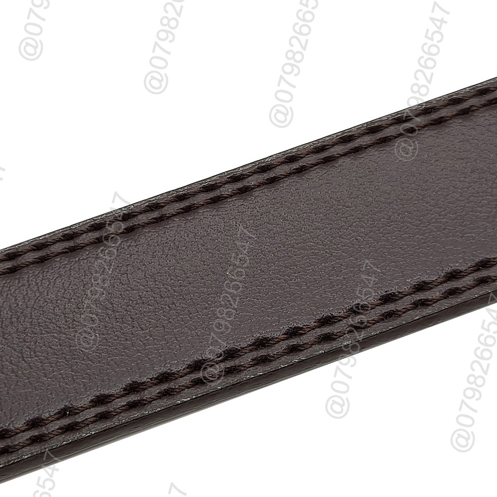 Dây lưng nam cao cấp giả da DHM-083 | Đầu khoá kim đồng kiểu vuông | Bảo hành 12 tháng