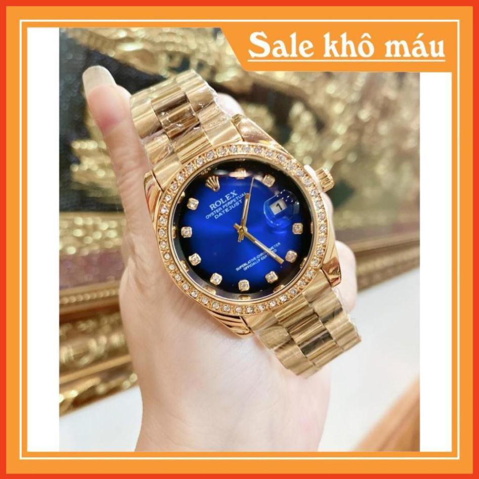 [Free Sip]  [Siêu Phẩm]  Đồng hồ Rolex Nam dây đức nguyên khối với thép không rỉ, mặt số la mã siêu sang -gmanwatch