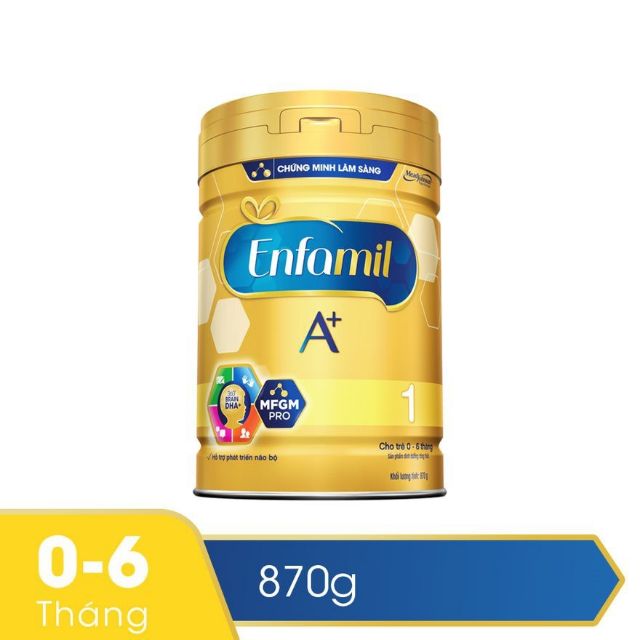 Enfamil A +1(0_6 tháng)_ Hộp 400g _870 g