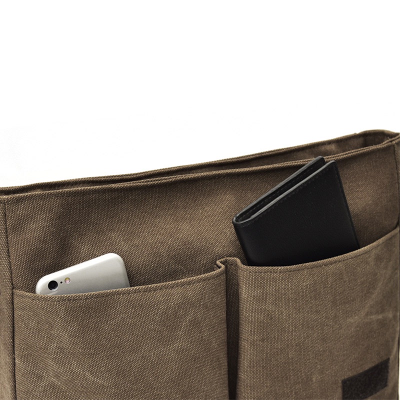 Túi Nam Đeo Chéo Thời Trang ZACHI Vải Canvas Đựng Laptop Macbook 13 inch Màu Đen/Nâu T19