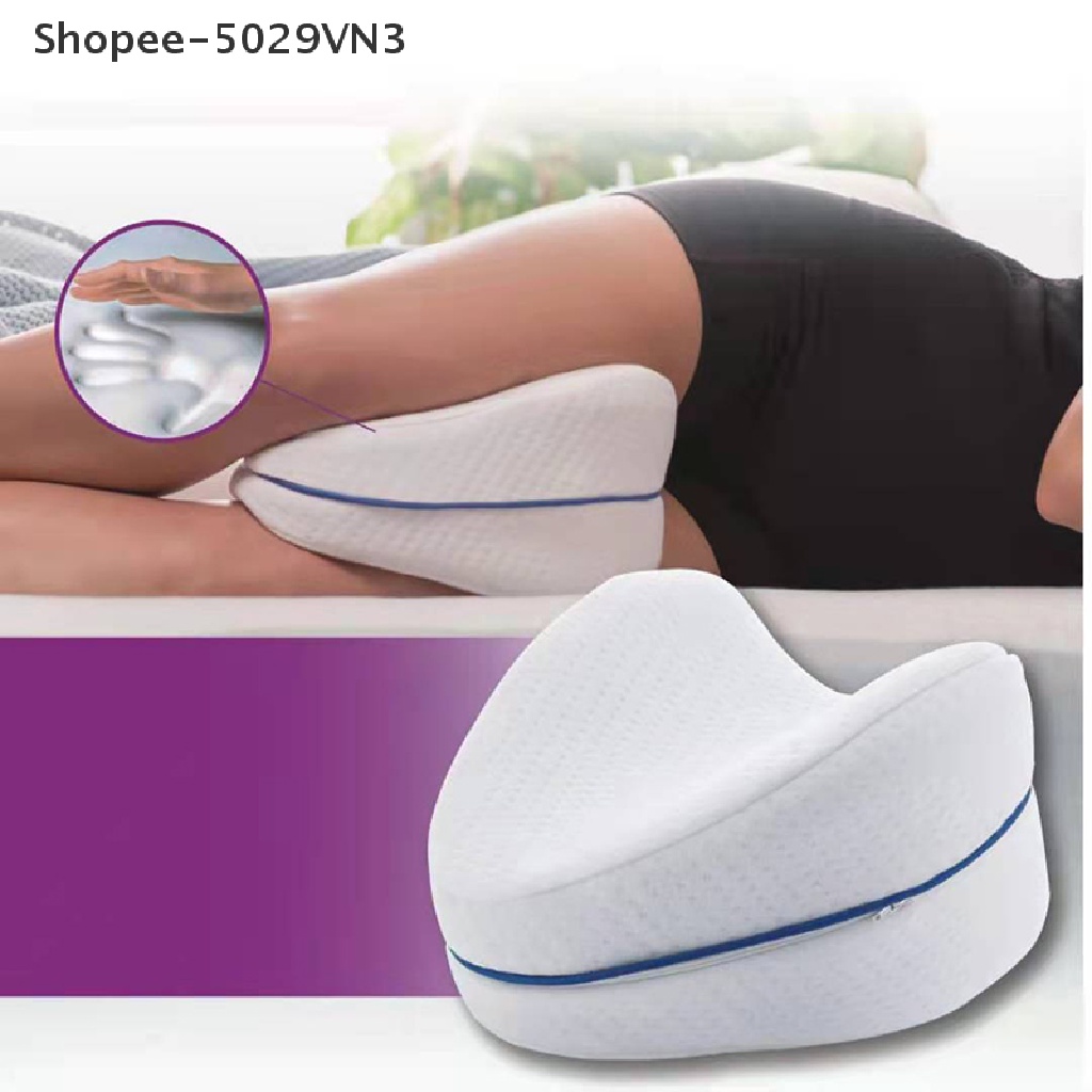 Gối kê chân giảm đau lưng hông khớp bằng xốp cotton hỗ trợ giấc ngủ