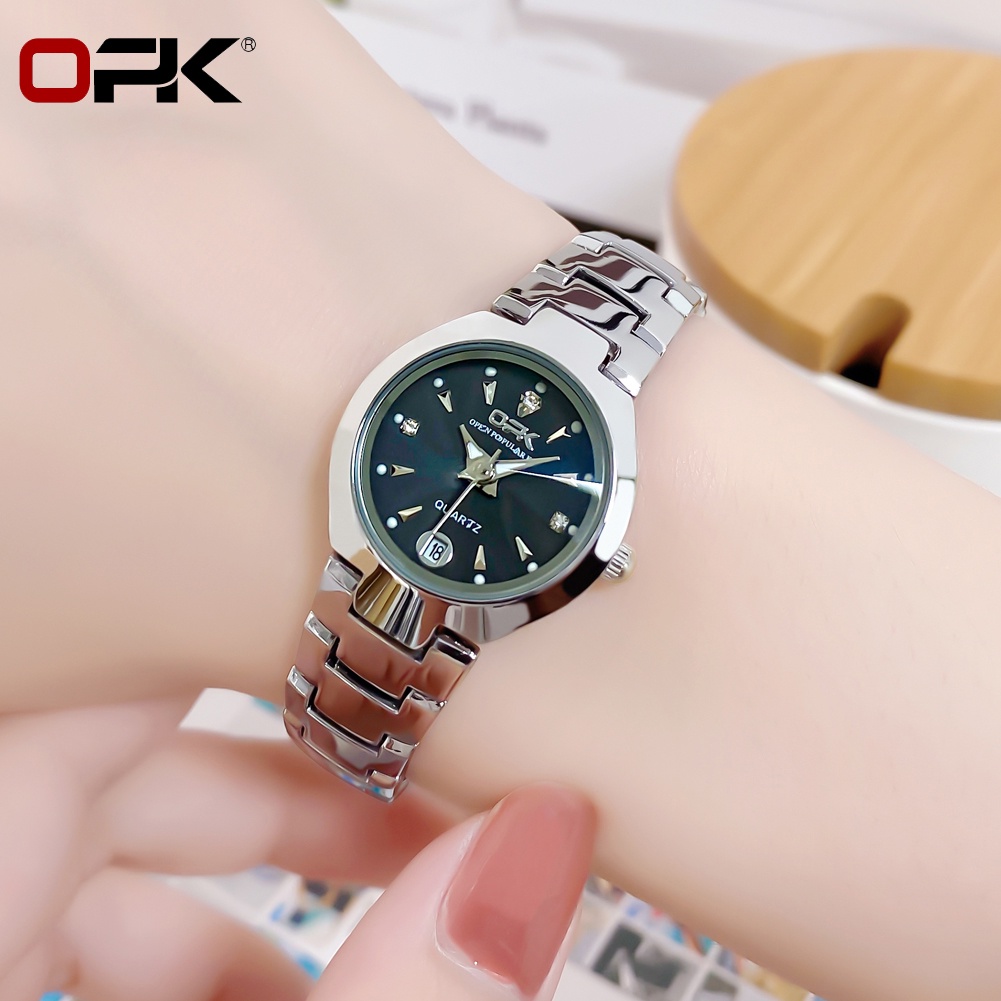 Đồng Hồ Đeo Tay OPK 8105 Thép Không Gỉ Chống Nước Thời Trang Cho Nữ