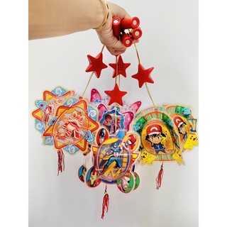 LỒNG ĐÈN TRUNG THU LỒNG ĐÈN LỤC LẠC DORAEMON, SIÊU NHÂN, CÔNG CHÚA ELSA, CON LÂN, NGƯỜI NHỆN SPIDER MAN