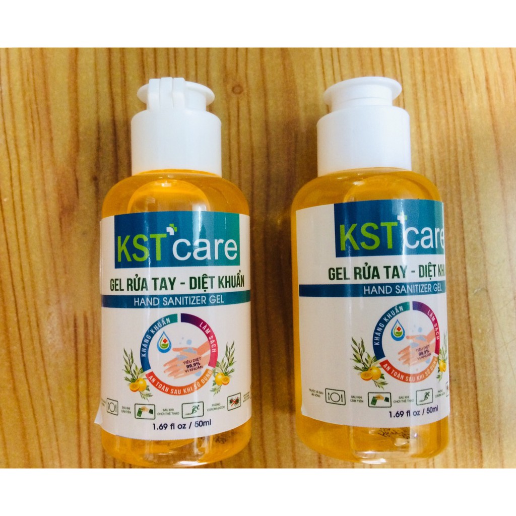 COMBO 2 CHAI GEL RỬA TAY DIỆT KHUẨN KST CARE 50ml