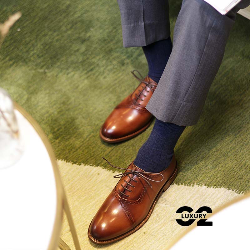 Giày da nam Luxury giày nam dáng Oxford BL020-8 chất da thật sang trọng nhiều size