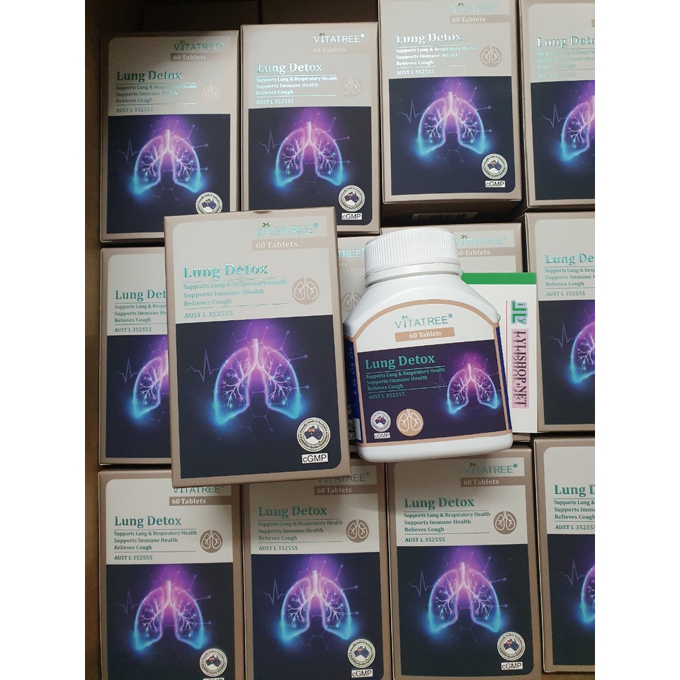 Bổ phổi, thải độc phổi Vitatree lung detox 60 viên của Úc