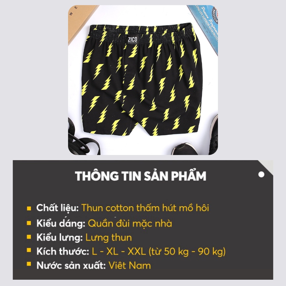 Quần đùi ngủ nam mặc nhà thun cotton ZICO MENSWEAR - DT11