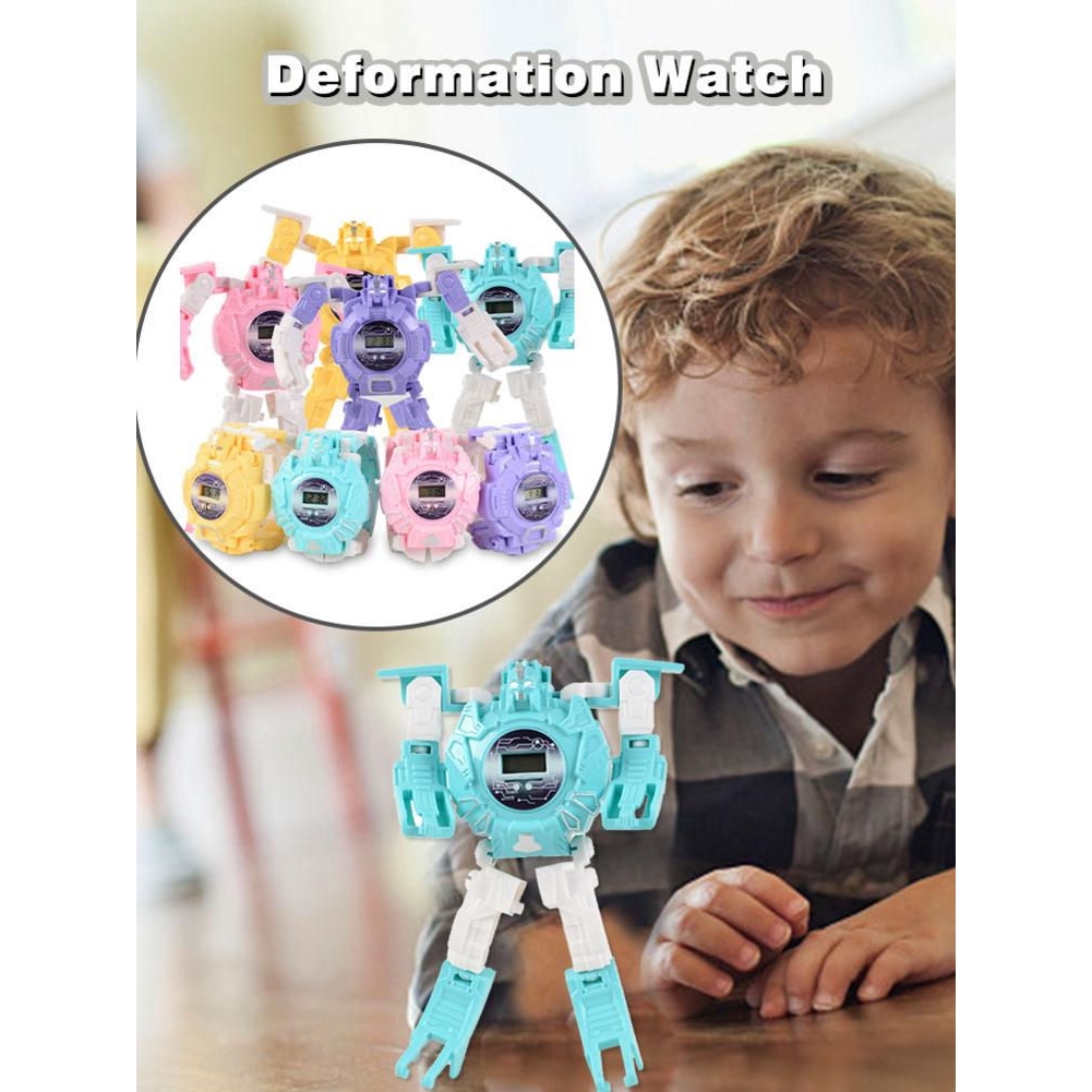 Đồng Hồ Đeo Tay Đeo Tay Hình Robot Trong Transformer Quà Giáng Sinh Cho Bé