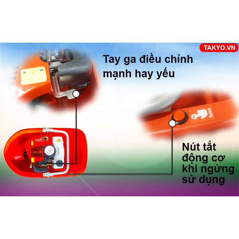 Máy bơm thuyền bơm xuồng động cơ 2 thì Takyo TK 430