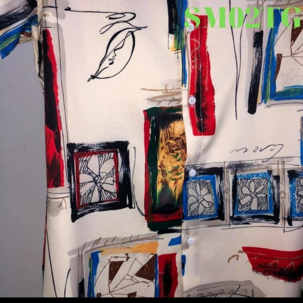 Áo Sơ Mi Nam TENJI STORE SM02TG Sơ Mi Nam Trắng Tay ngắn Wash Họa Tiết 3D Ô Vuông Hoa Lá  Mẫu Hot Trend Mới Nhất TG | BigBuy360 - bigbuy360.vn