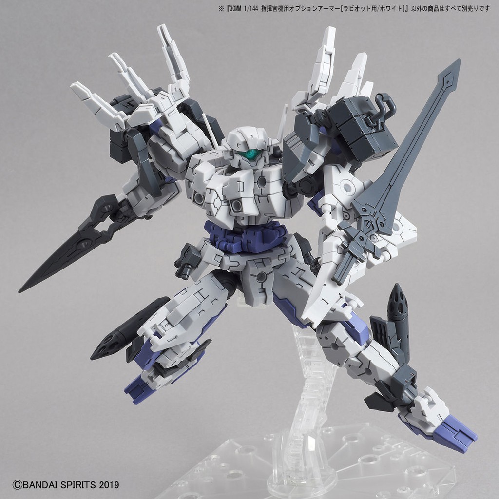 30Mm 1/144 OPTION ARMOR cho COMMANDER (RABIOT EXCLUSIVE / WHITE)