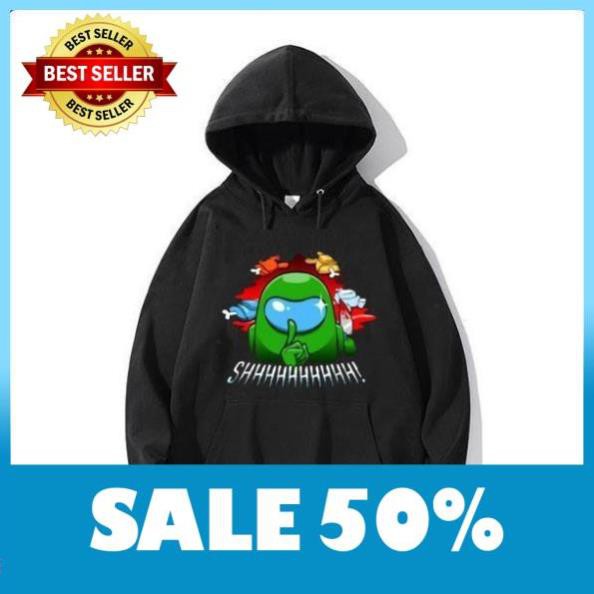 HOT-  SALE- Áo Hoodie game Among US Impostor màu đen 3D - mẫu siêu HOT hình in cực chất | BigBuy360 - bigbuy360.vn