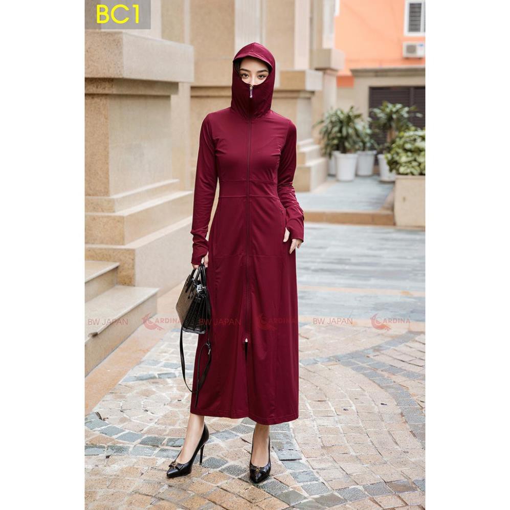 Bộ áo choàng chống nắng Nữ liền thân - Thun Lạnh cao cấp | BigBuy360 - bigbuy360.vn