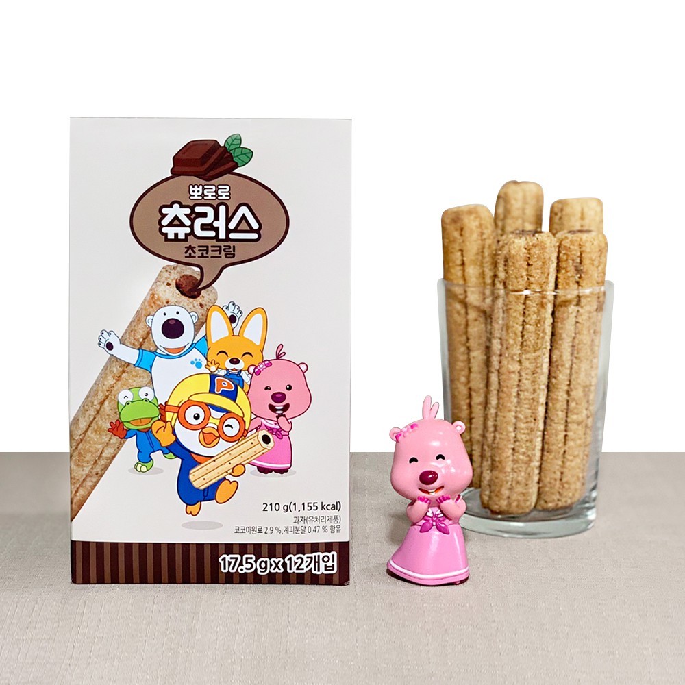 Bánh cuộn giòn Pororo  Hàn Quốc dạng thanh 17.5g