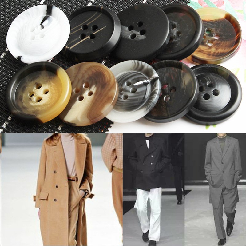 Set 100 Nút Tròn 4 Lỗ 15 / 18mm Làm Đồ Thủ Công