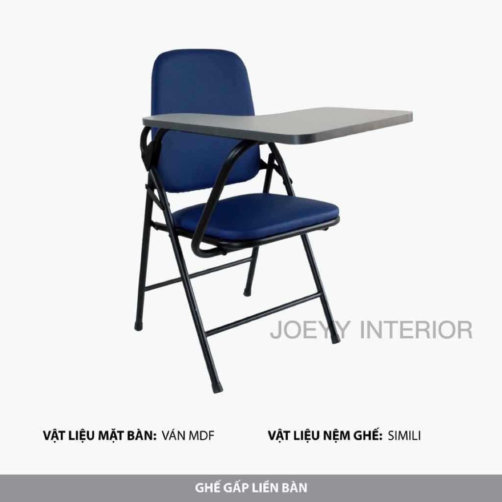 Ghế sinh viên gấp liền bàn dễ sử dụng, tiết kiệm diện tích