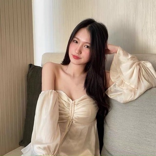 ÁO NUDE RỚT VAI DÂY