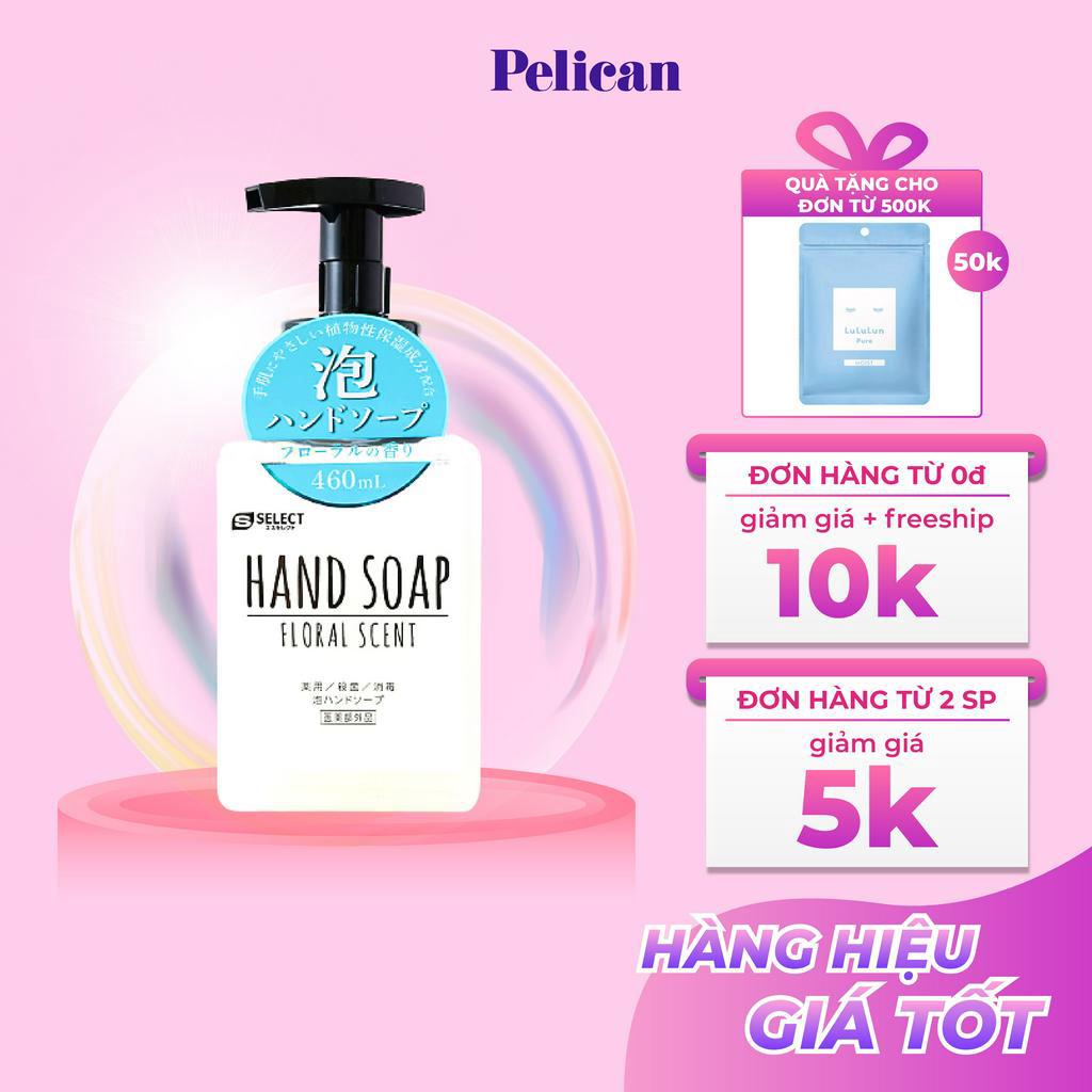 Nước rửa tay S Select Nhật Bản 460ml dưỡng da tay mềm mịn loại bỏ tới 99,9% vi khuẩn