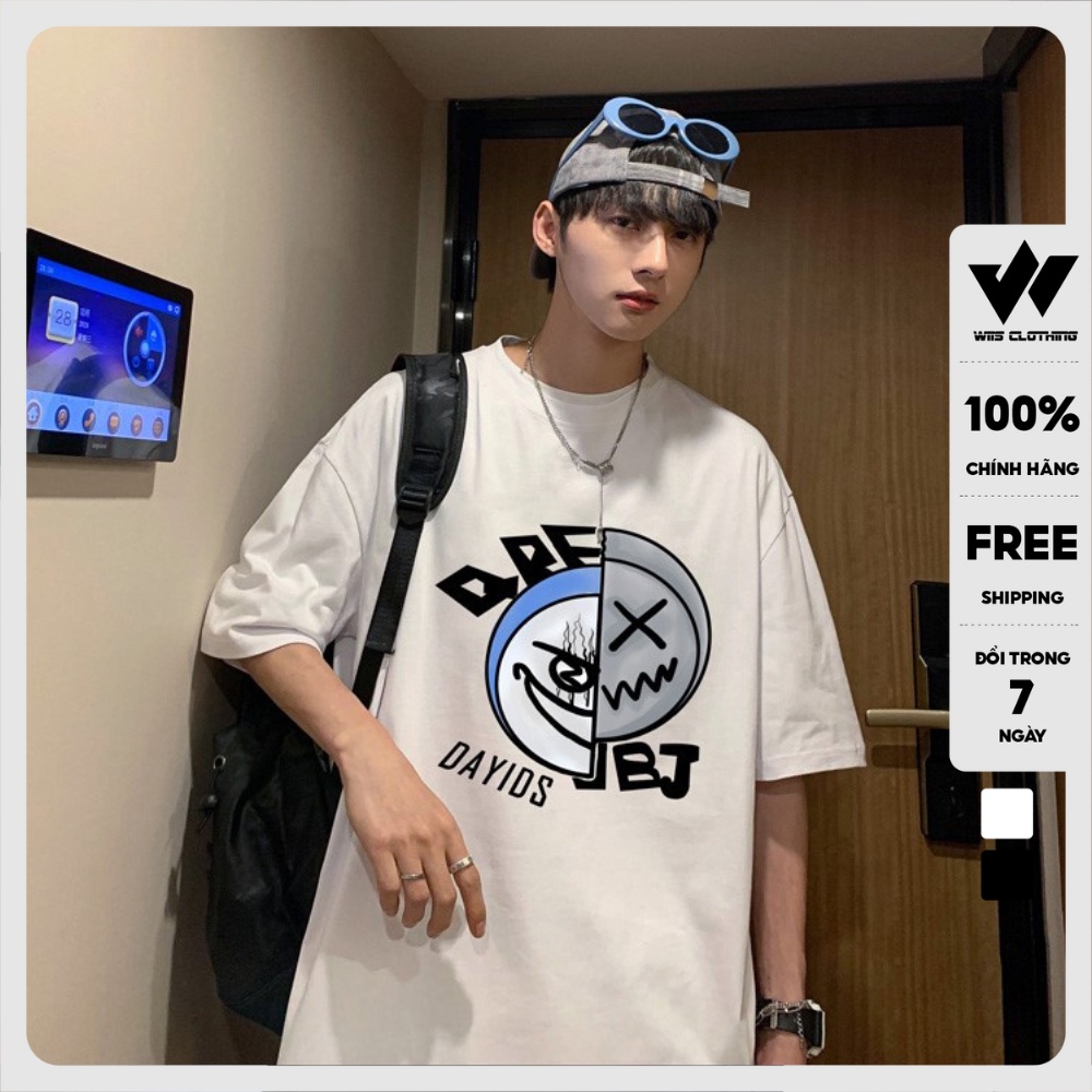 Áo phông unisex form rộng WIIS tay lỡ oversize DAYIDS thời trang nam nữ ulzzang