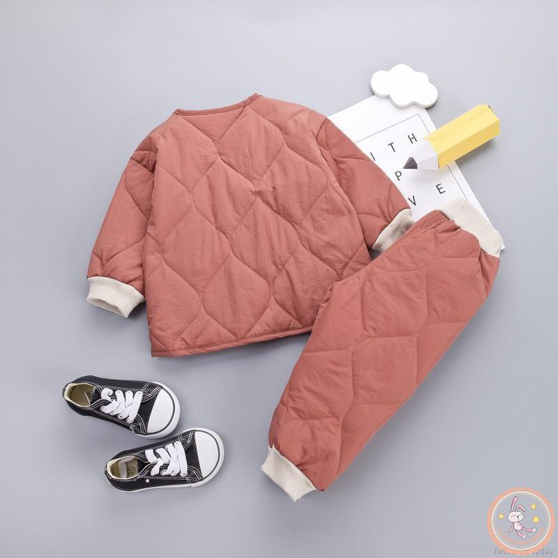 Set Đồ Bộ Dài Tay Giữ Ấm Thời Trang Dành Cho Bé
