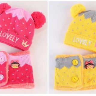 SET KHĂN MŨ LEN LOVELY
