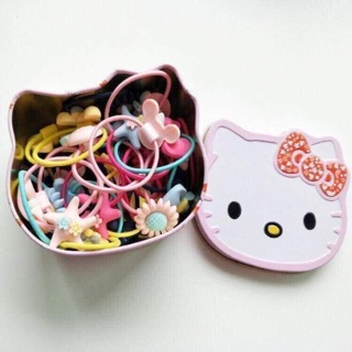 Hộp kitty 40 dây cột tóc cho bé yêu