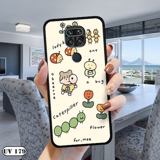 Ốp lưng  Xiaomi Redmi Note 9 - Lưng nhám viền dẻo in 2D