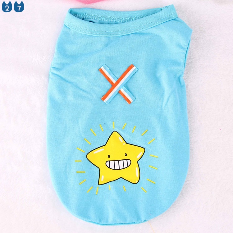 Áo Thun Cotton In Họa Tiết Dễ Thương Thời Trang Mùa Hè Cho Cún Cưng 27