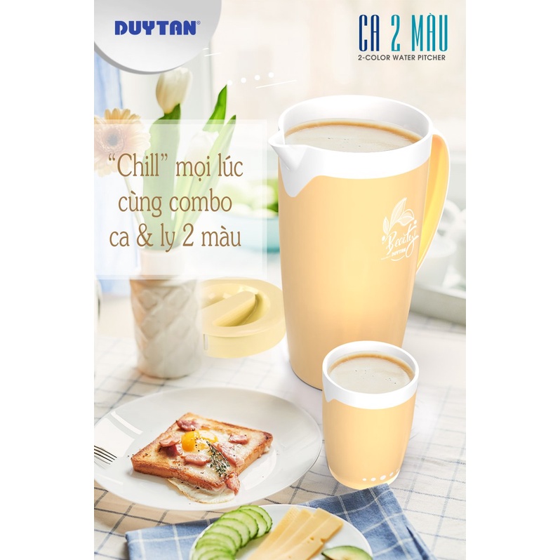 Ca Giữ Nhiệt Quai Cao 2 Màu Nhựa Duy Tân 2 Lit Cao Cấp