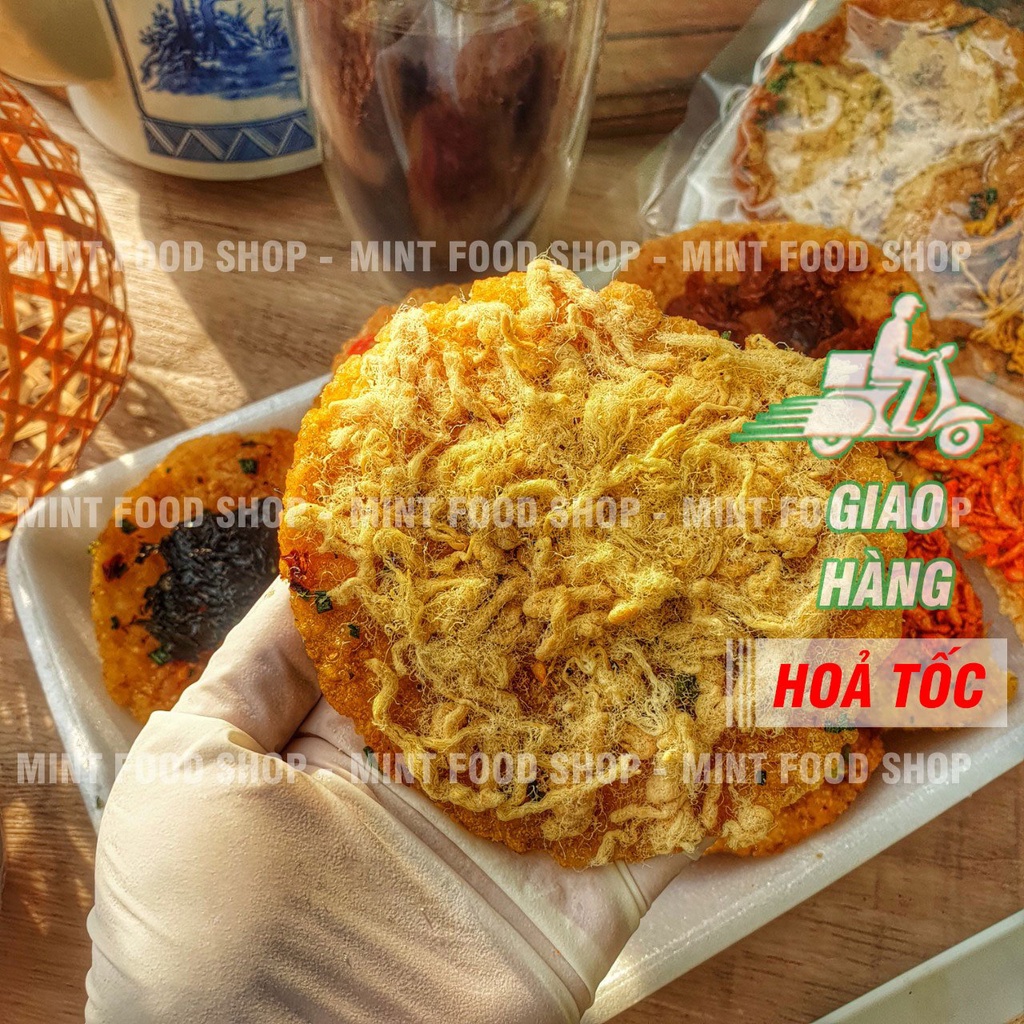 Cơm Cháy Mix Lục Vị - Vĩ 6 Miếng Cơm Cháy & 6 Loại Topping