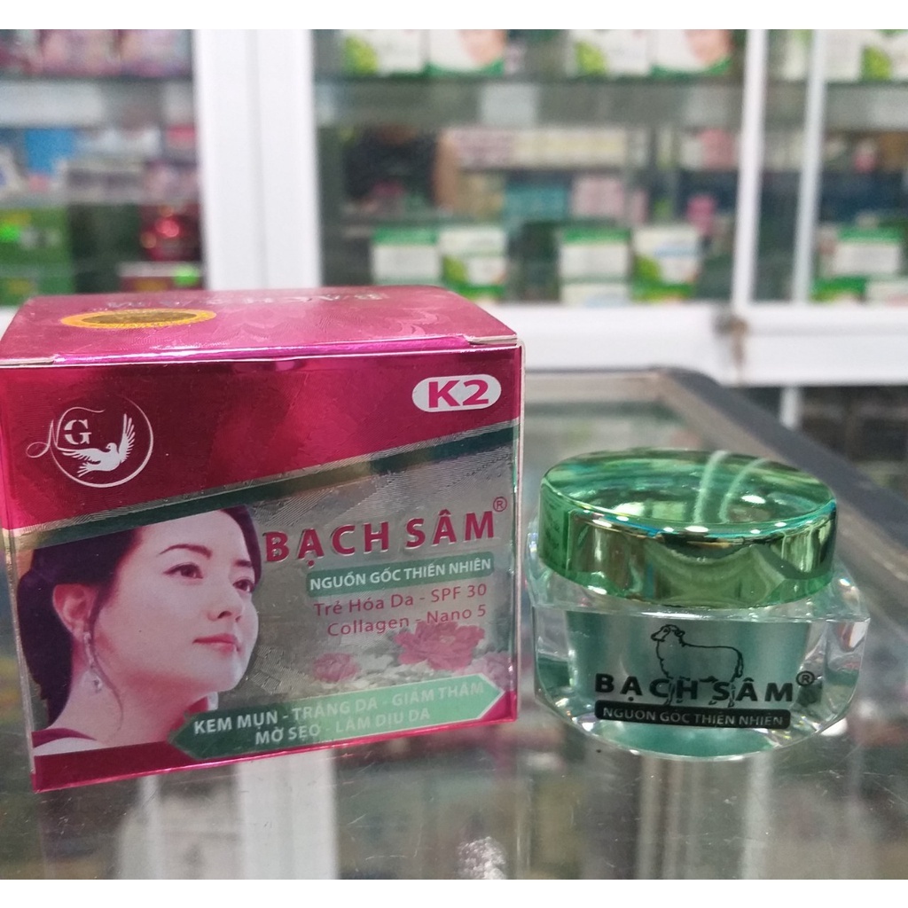 KEM BẠCH SÂM K2 MỤN TRẮNG DA GIẢM THÂM MỜ SẸO