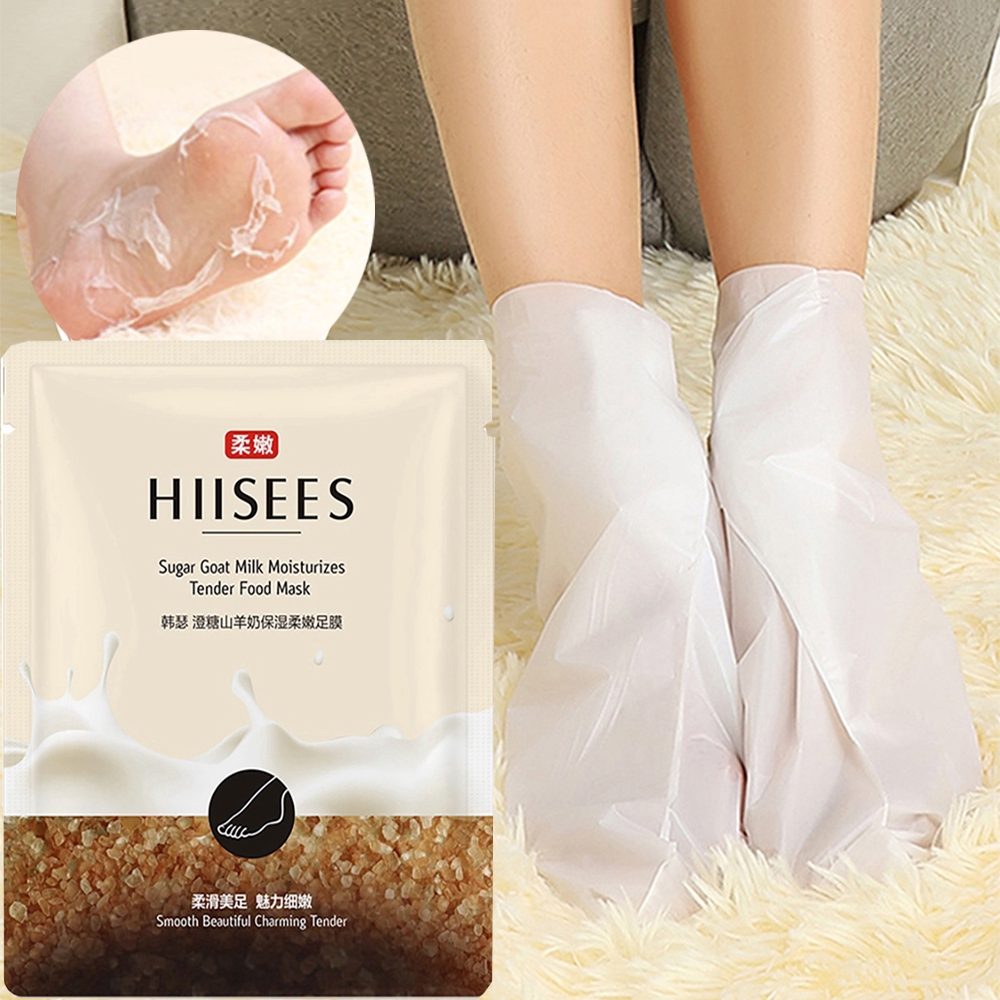 Mặt Nạ Chân Tẩy Tế Bào Chết Chiết Xuất Sữa Dê Dưỡng Ẩm Làm Mềm Da Chống Khô Da